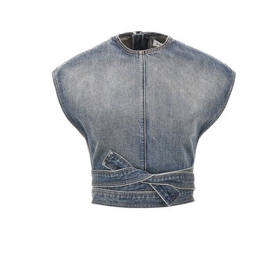 denim top
