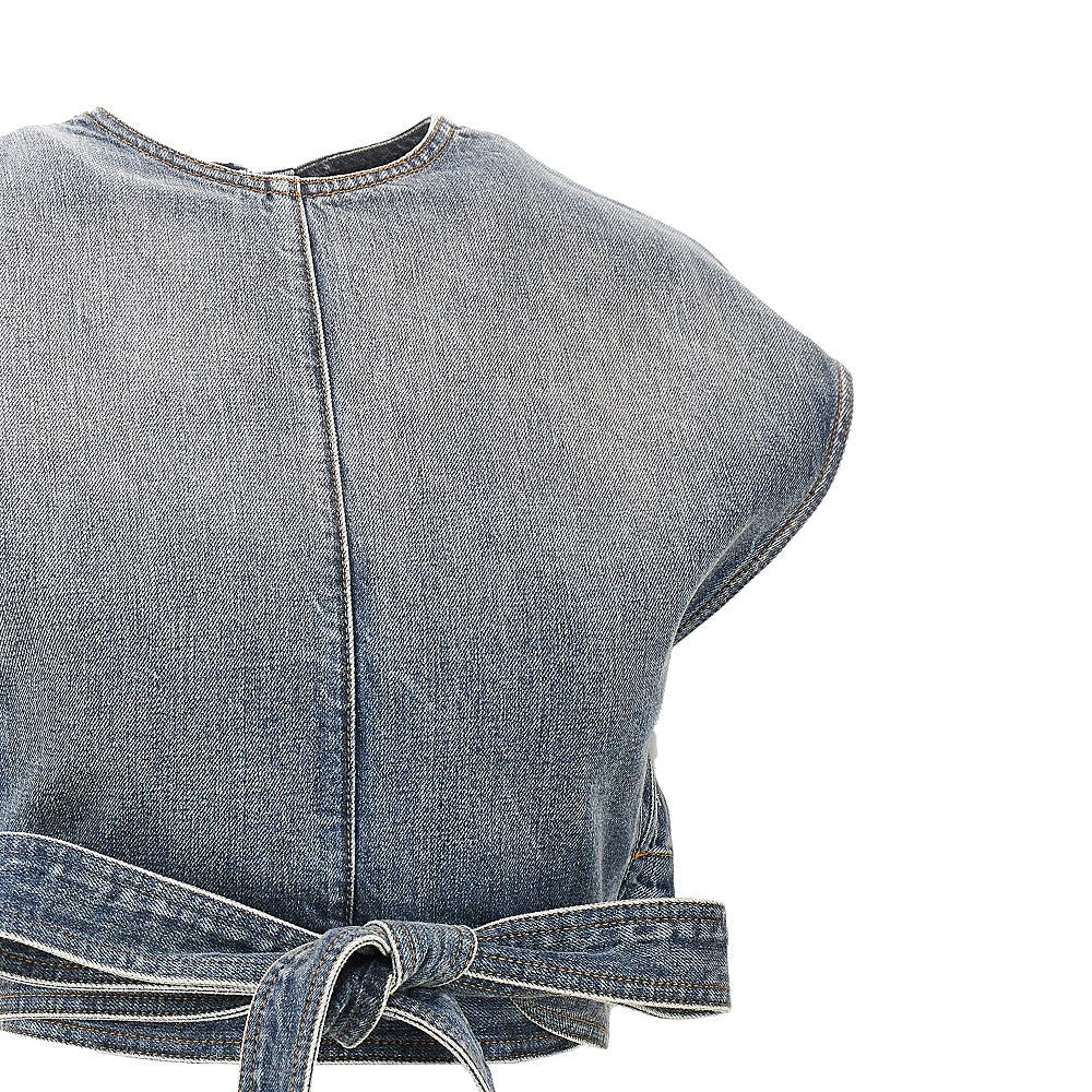 ALAIA 36 denim top