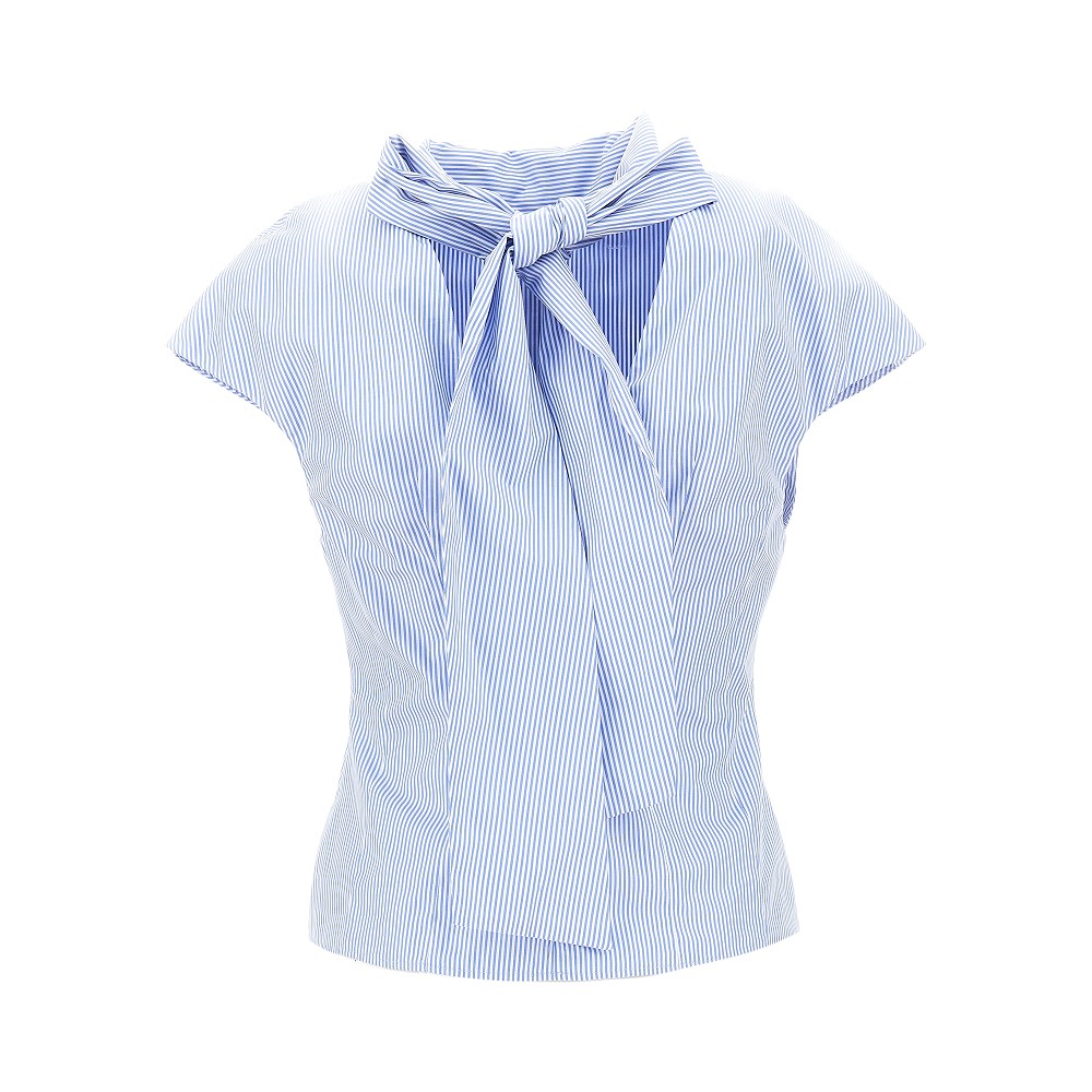 arielle striped poplin top