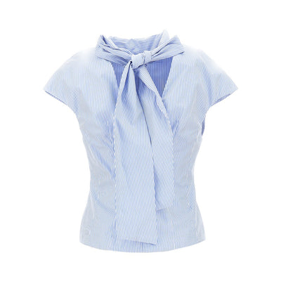 arielle striped poplin top