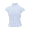 arielle striped poplin top