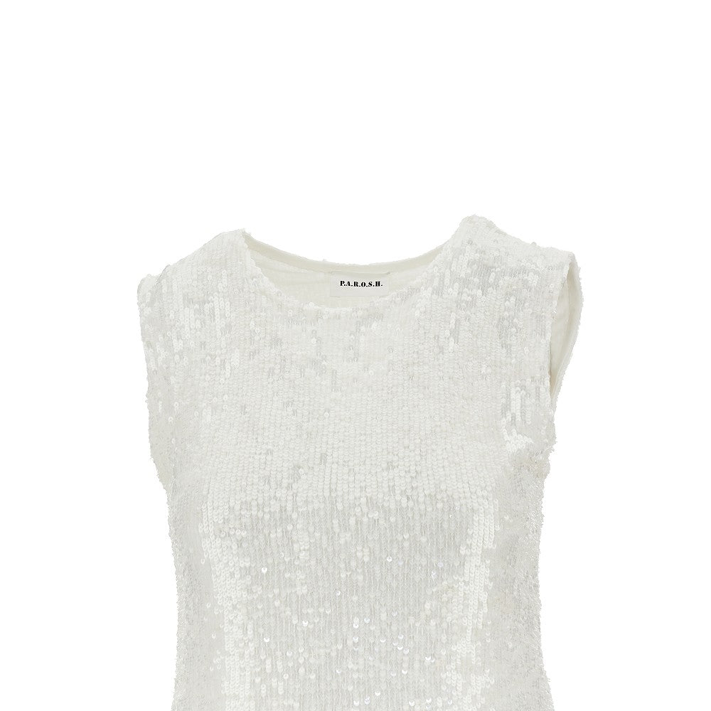 P.A.R.O.S.H. M sequinned top