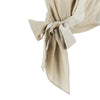 mixed fabric halter neck top