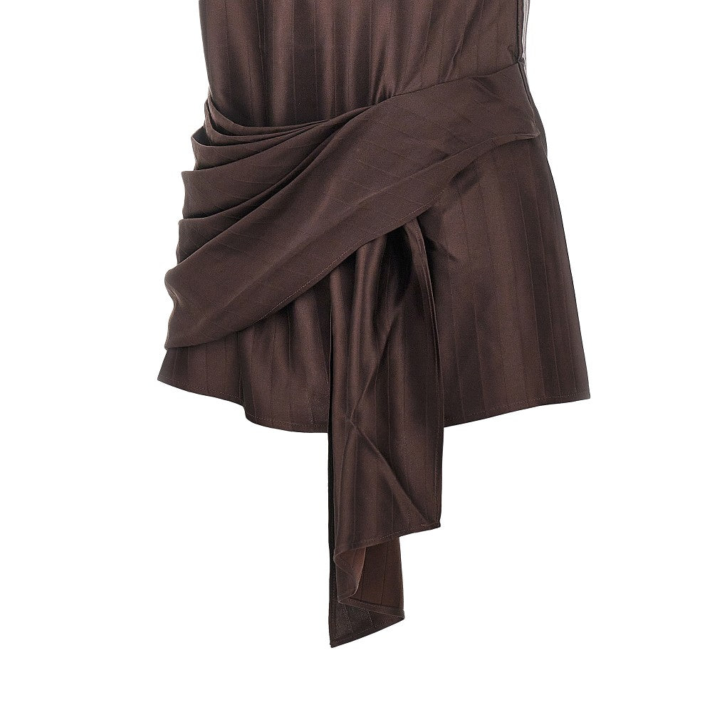 LOULOU DE SAISON M fonda silk-blend top