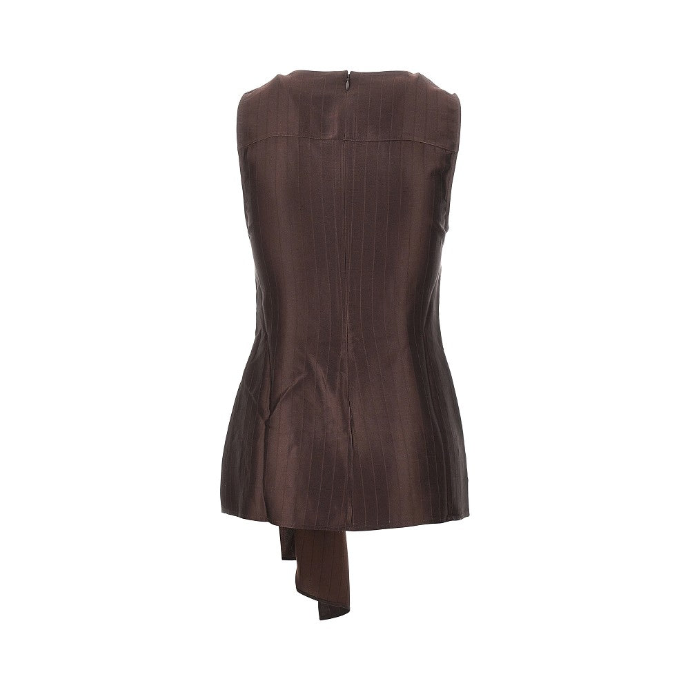 fonda silk-blend top