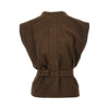 broken twill top with belt t