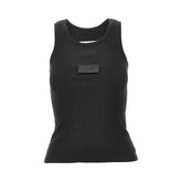 MM6 XS ribbed tank top with numeric label