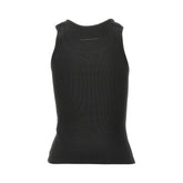 MM6 XS ribbed tank top with numeric label