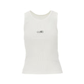 MM6 XS ribbed tank top with numeric label