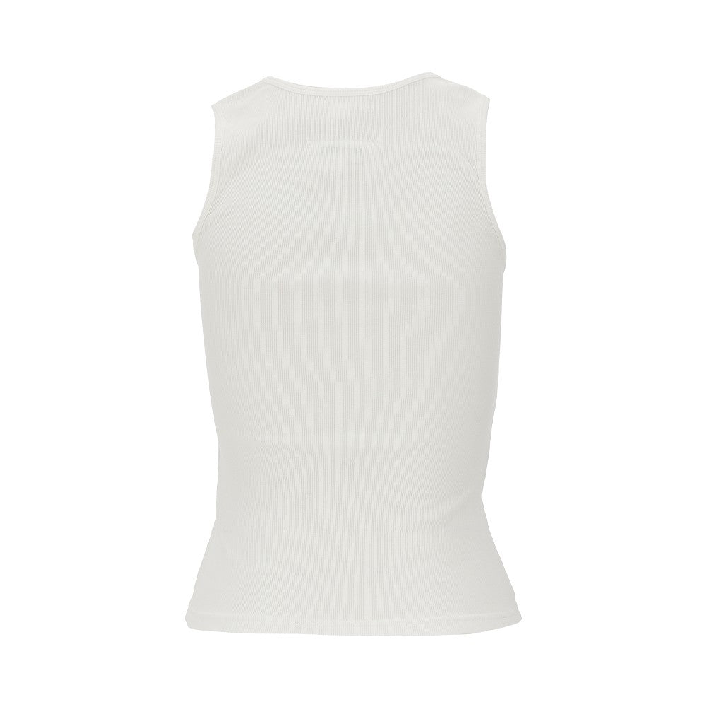 MM6 XS ribbed tank top with numeric label
