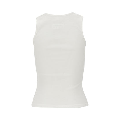 MM6 XS ribbed tank top with numeric label