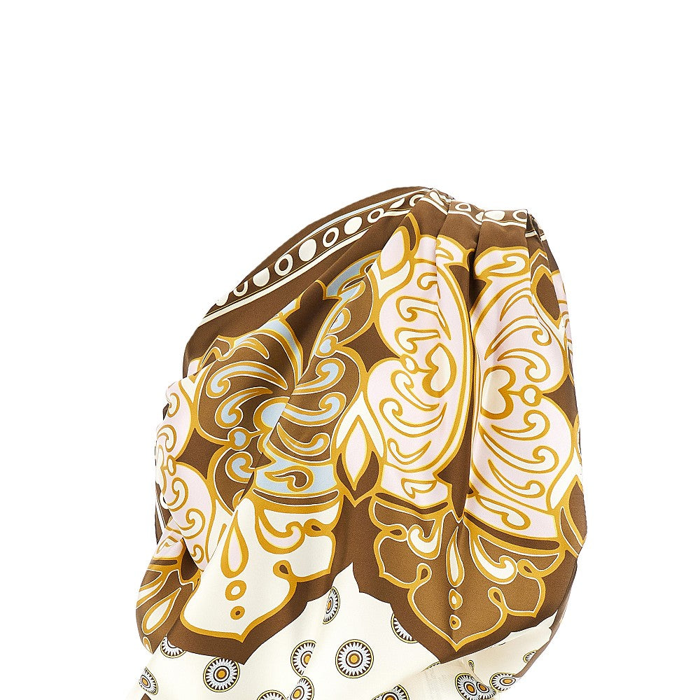 LA DOUBLE J OS silk full-on foulard top