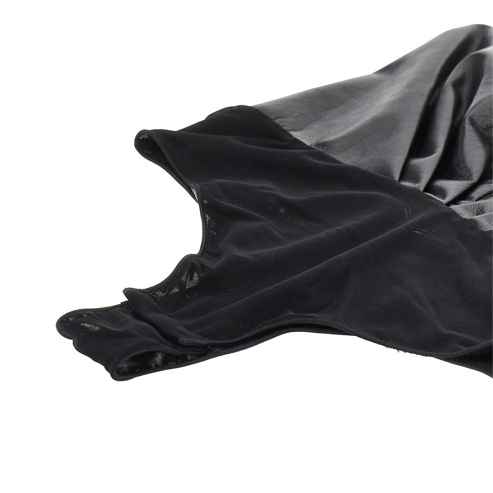 THE ANDAMANE S faux leather bodysuit