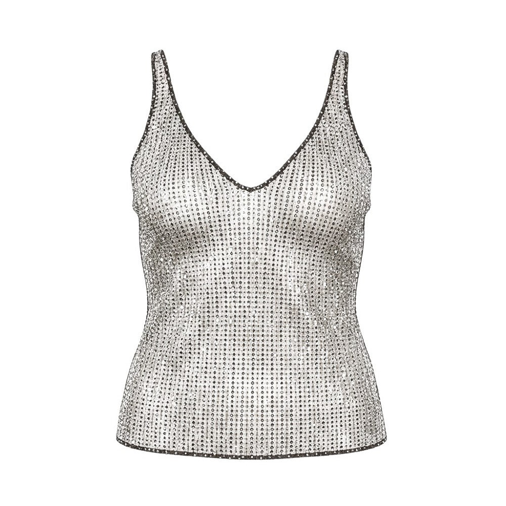 VENUJA S crystal mesh top
