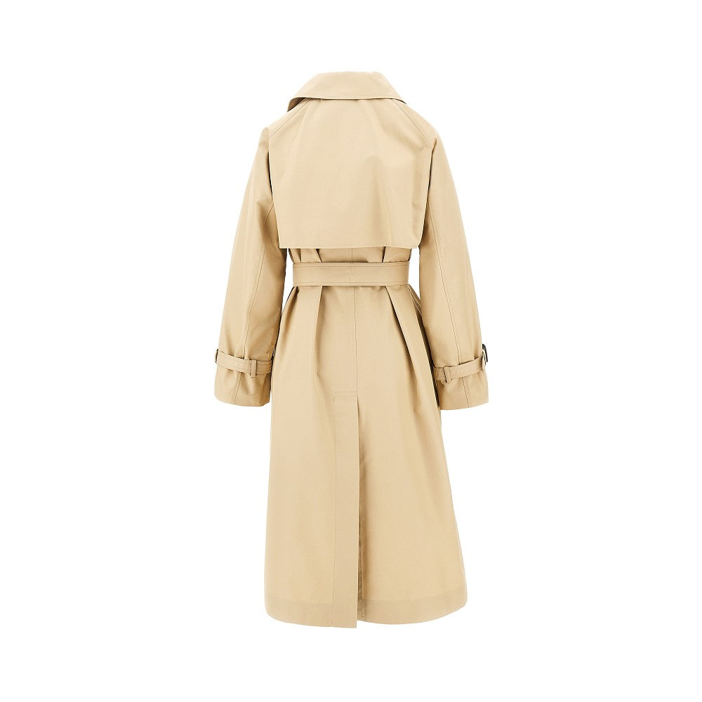 reversible gabardine trench coat