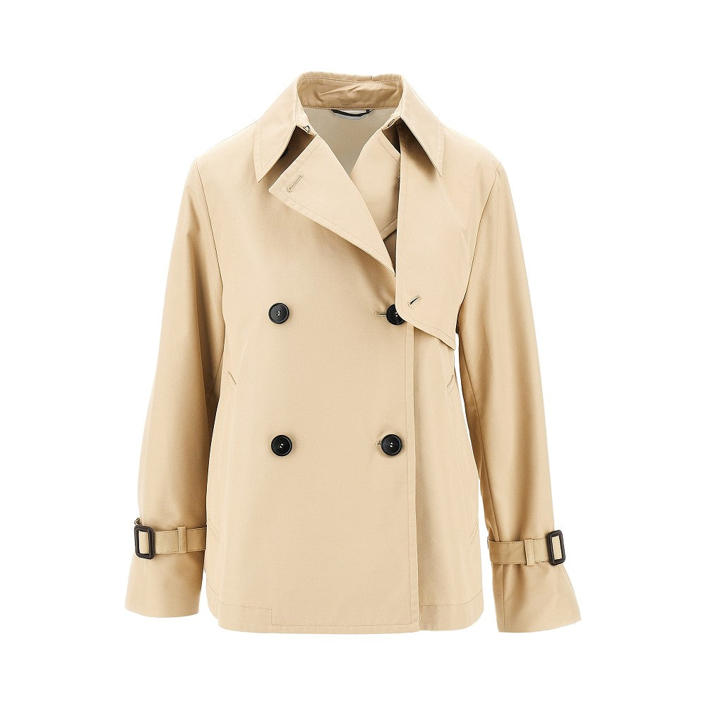 MAX MARA WEEKEND 38 anti-drop gabardine short trench coat