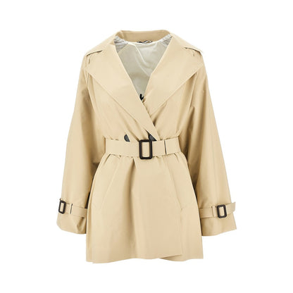 MAX MARA WEEKEND 38 anti-drop canvas short trench coat