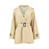 anti-drop canvas short trench coat