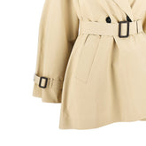 MAX MARA WEEKEND 38 anti-drop canvas short trench coat