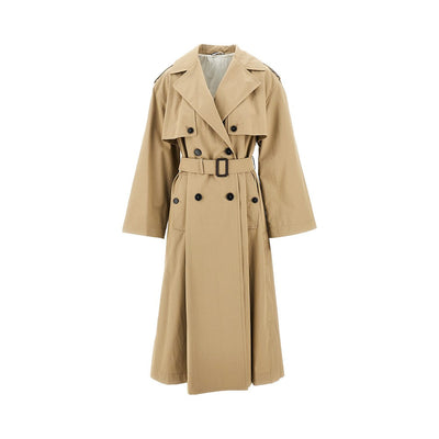 oversized gabardine trench coat