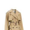 oversized gabardine trench coat