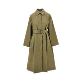 MAX MARA WEEKEND 38 organic cotton blend trench coat with belt