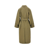 MAX MARA WEEKEND 38 organic cotton blend trench coat with belt