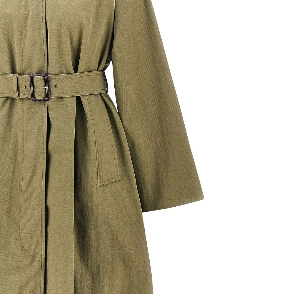 MAX MARA WEEKEND 38 organic cotton blend trench coat with belt