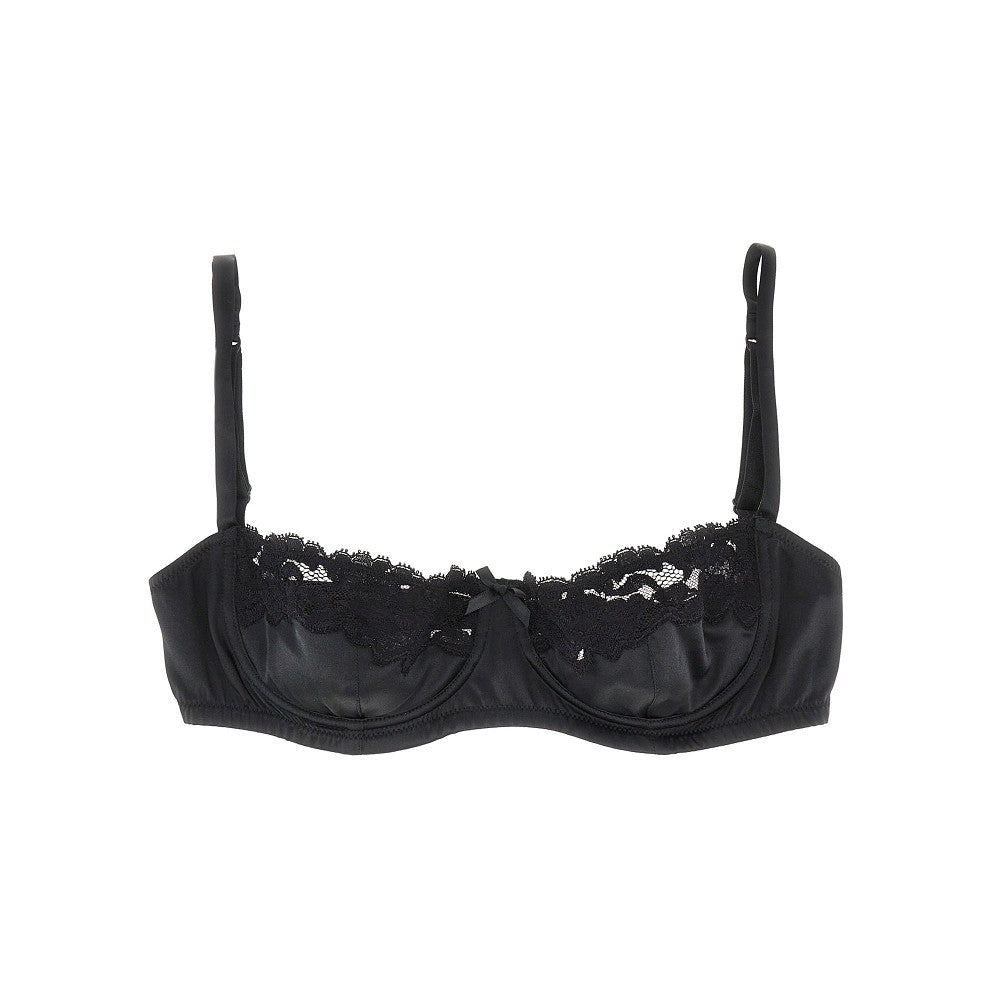 DOLCE&amp;GABBANA II satin and lace balconette bra