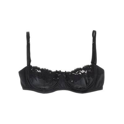 satin and lace balconette bra
