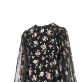 DOLCE&GABBANA 44 vintage roses print charmeuse midi dress