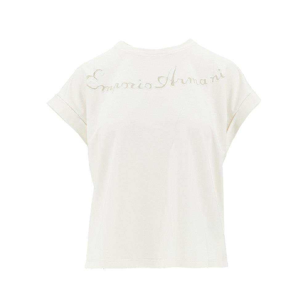 EMPORIO ARMANI S swimwear t-shirt with see-through logo