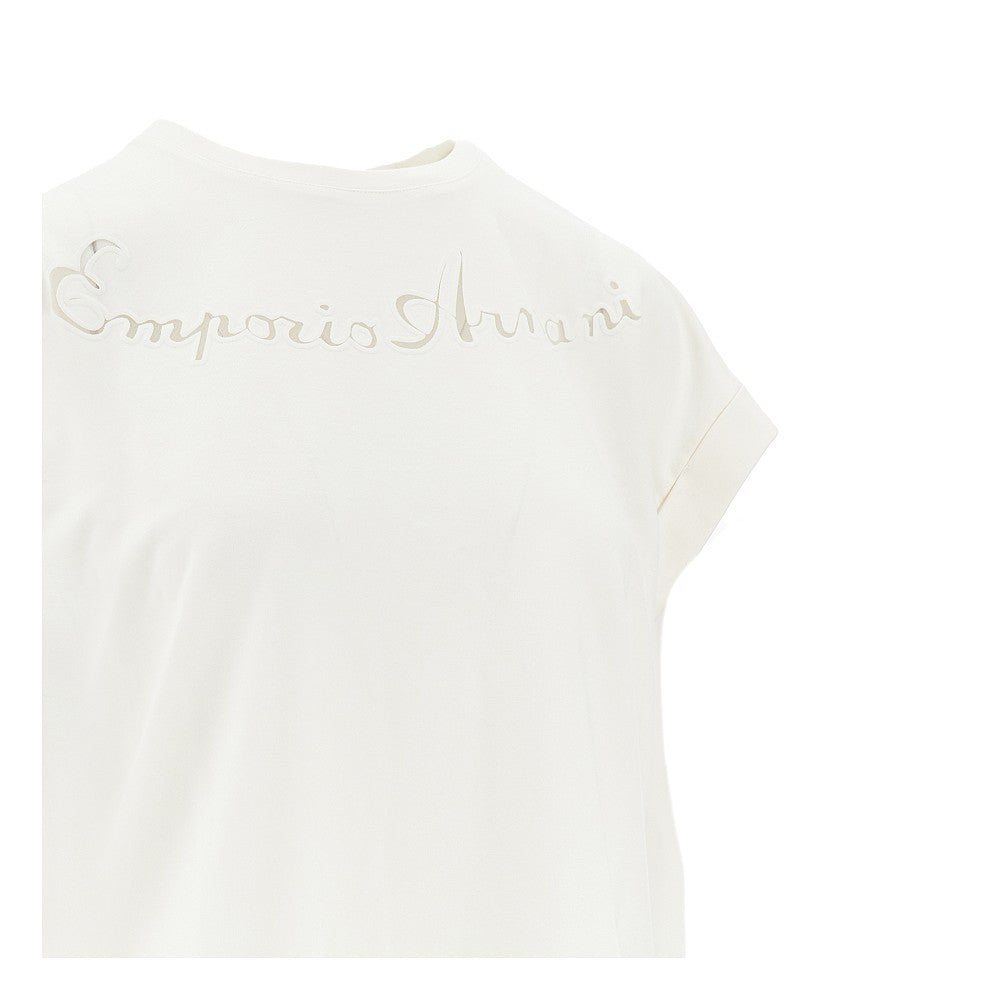 swimwear t-shirt with see-through logo