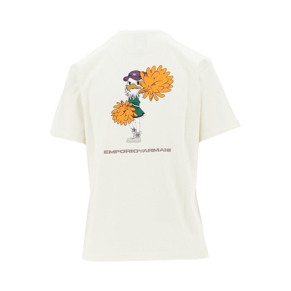 cheerleader print t-shirt