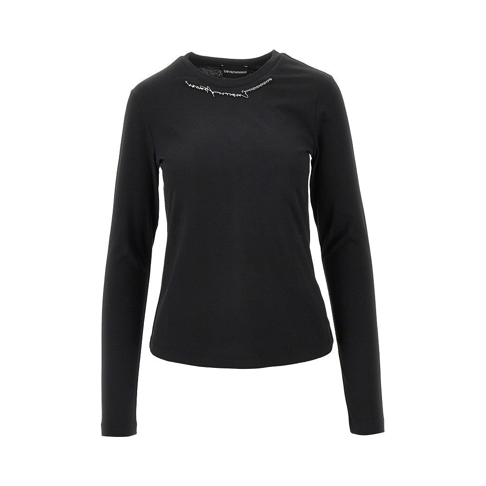 EMPORIO ARMANI M t-shirt with necklace detail