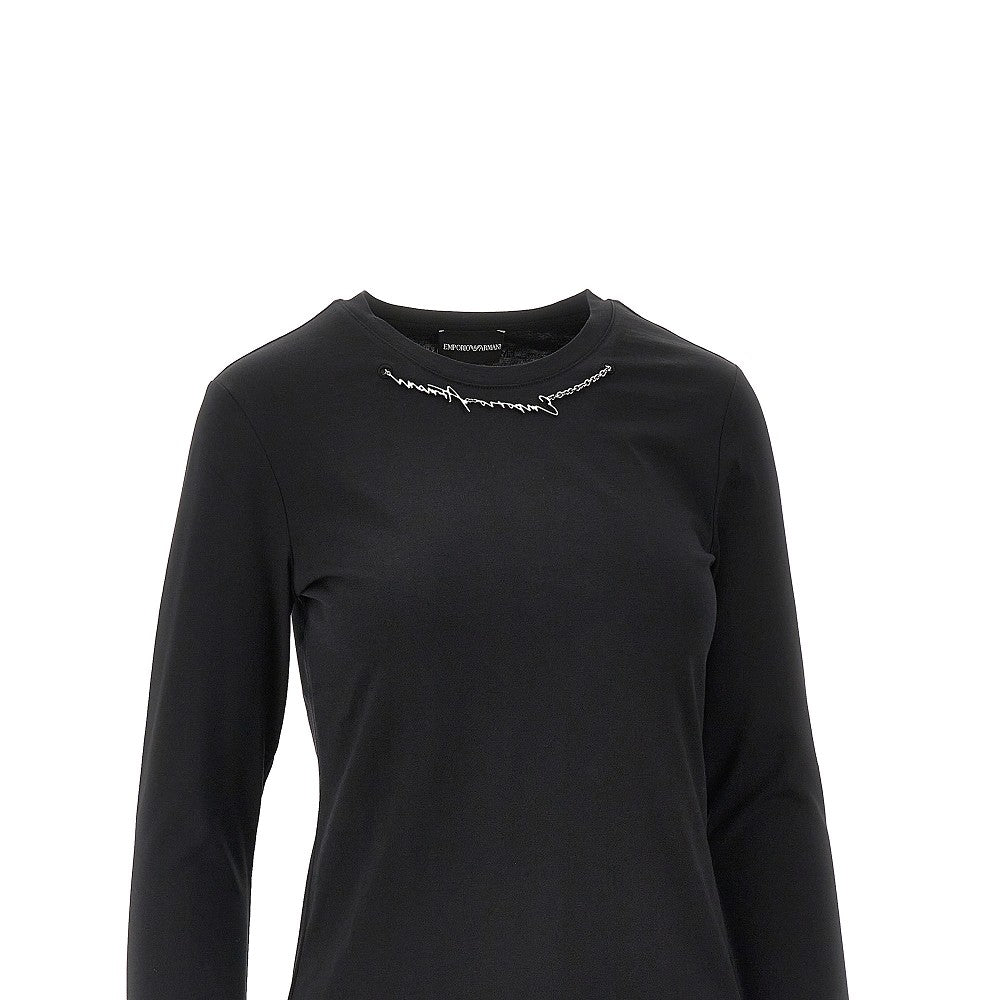 EMPORIO ARMANI M t-shirt with necklace detail
