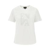 EMPORIO ARMANI S organic cotton t-shirt with logo embroidery
