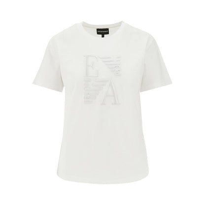 EMPORIO ARMANI S organic cotton t-shirt with logo embroidery