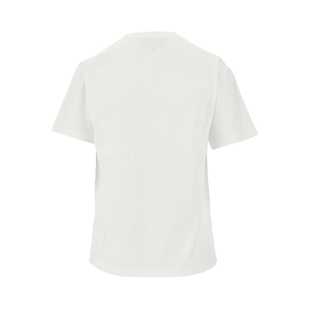 EMPORIO ARMANI S organic cotton t-shirt with logo embroidery