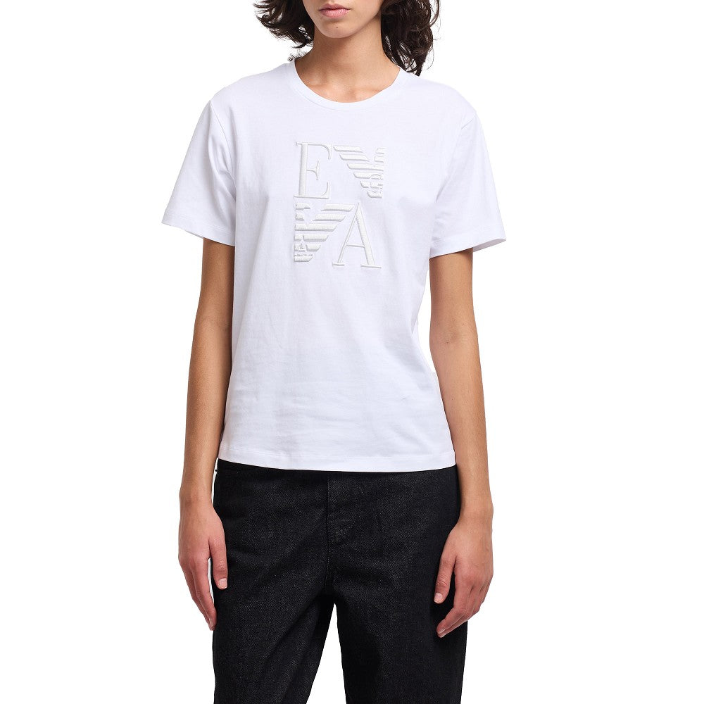EMPORIO ARMANI S organic cotton t-shirt with logo embroidery