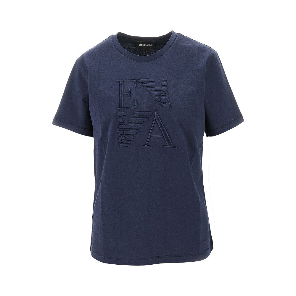 EMPORIO ARMANI S organic cotton t-shirt with logo embroidery
