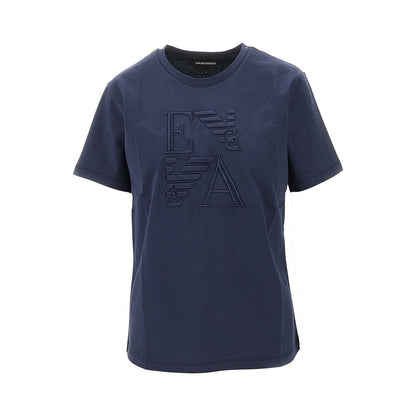 EMPORIO ARMANI S organic cotton t-shirt with logo embroidery