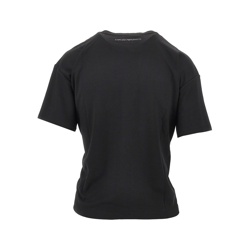 embroidered interlock jersey t-shirt