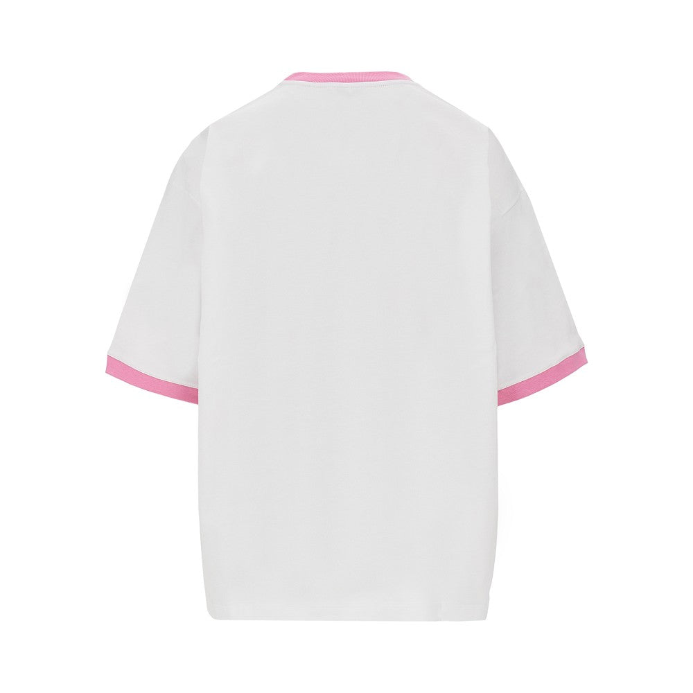 cotton t-shirt with medusa polaroid print