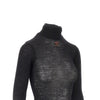ribbed wool turtleneck top