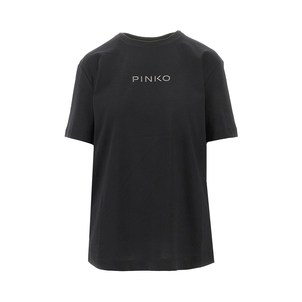 PINKO XS jersey t-shirt with embroidered logo