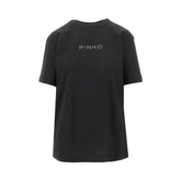 PINKO XS jersey t-shirt with embroidered logo