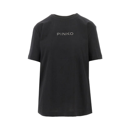 PINKO XS jersey t-shirt with embroidered logo