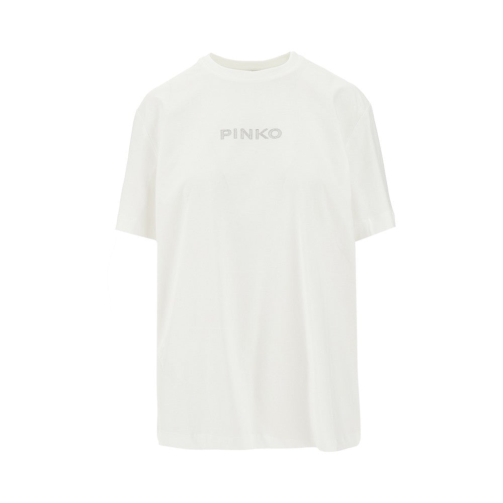 PINKO XS jersey t-shirt with embroidered logo