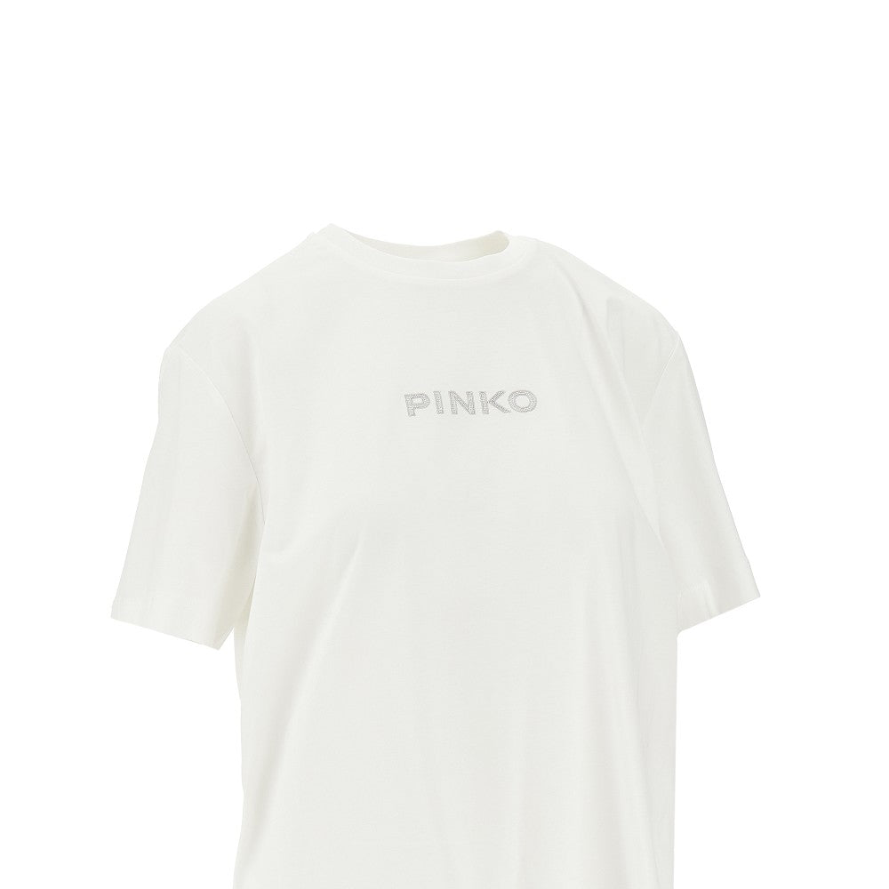 PINKO XS jersey t-shirt with embroidered logo